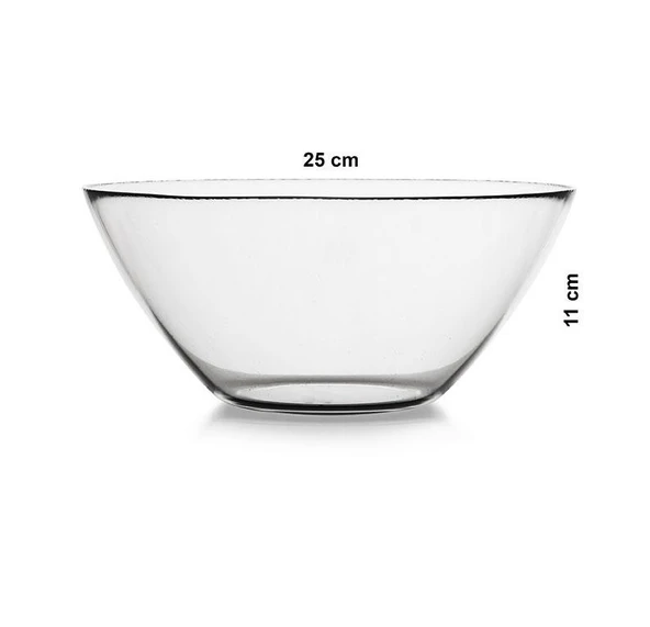 Paşabahçe iconic cam kase - çok amaçlı sunum salata servis karıştırma kasesi - 2