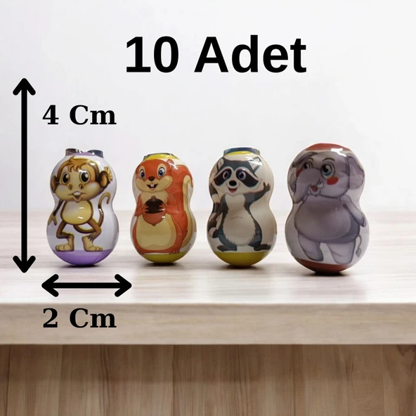 10 Adet Mini Hacıyatmaz – Düşer, Kalkar, Asla Pes Etmez!