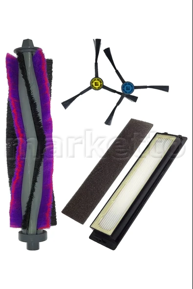 Fakir 45021353 Robot Uyumlu Yedek 5 Parça Seti Ana Fırça Yan Fırça Hepa Filtre