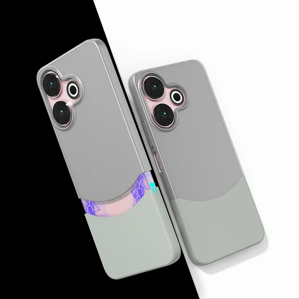 Xiaomi Redmi 13 4G Kılıf Mıknatıslı Duble Kapak - Resim 6