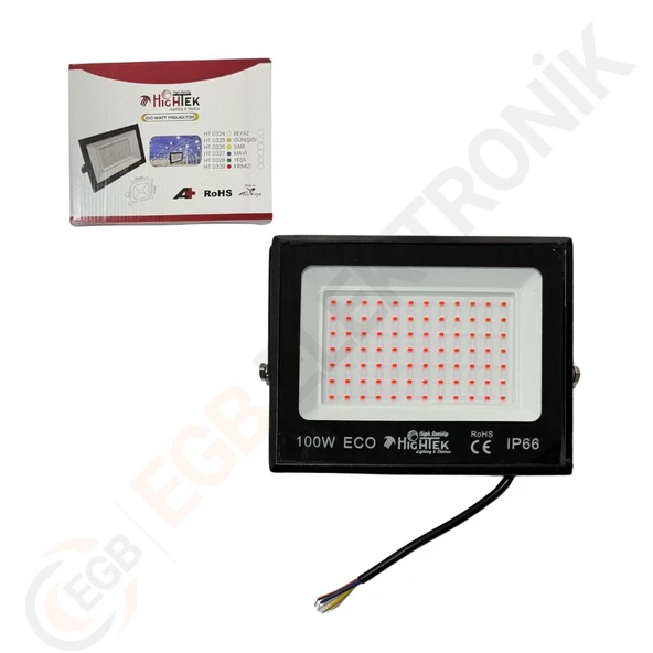 HIGHTEK 100W Ipad Kasa Projektör - Kırmızı HT-0329