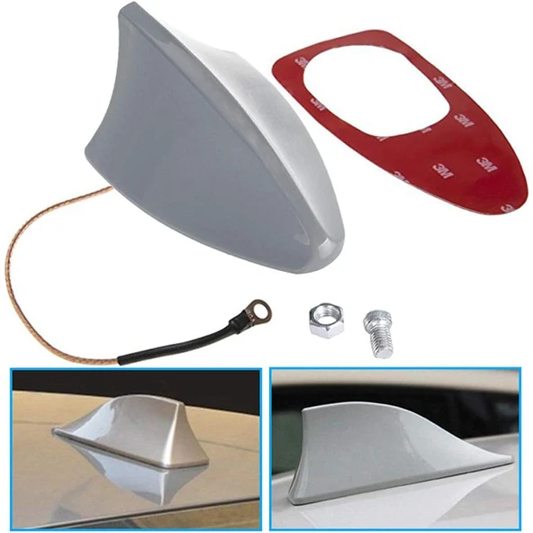 POWERMASTER PM-21805 JAWS BALİNA ELEKTRONİK TAVAN SİYAH-BEYAZ OTO ANTEN - 2