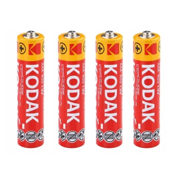 Kodak KAAHZ-S4 Super Heavy Duty Çinko Karbon AAA İnce Kalem Pil / Pakette 60 Adet - 1