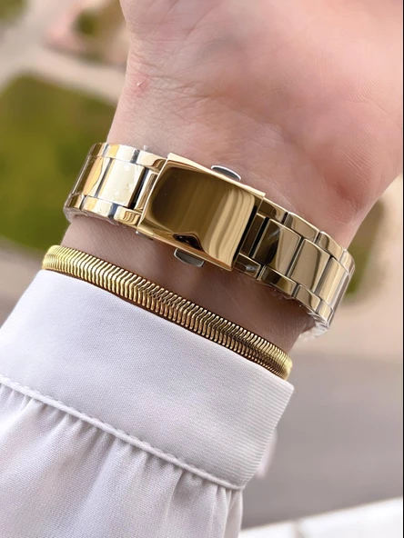 Ferrucci Çelik Kordon 2 Yıl Garantili 3 Atm Suya Dayanıklı Kadın Kol Saati+Bileklik BFC.03561.02 - Resim 3