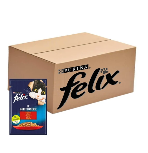Felix Sığır Etli Yetişkin Kedi Konservesi 85 g (26 Adet) - 2