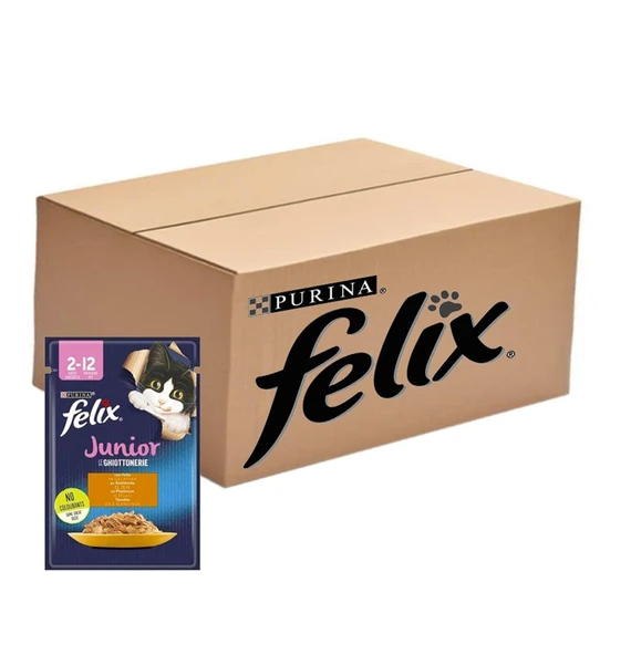 Felix Junior Tavuklu Yavru Kedi Konservesi 85 g (26 Adet) - 2