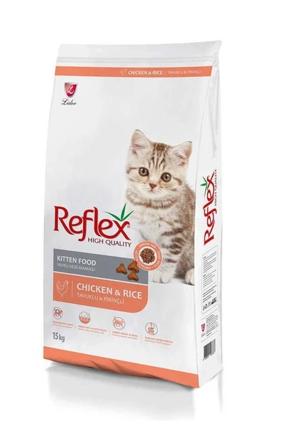REFLEX YAVRU KEDİ MAMASI TAVUKLU 15+1 KG