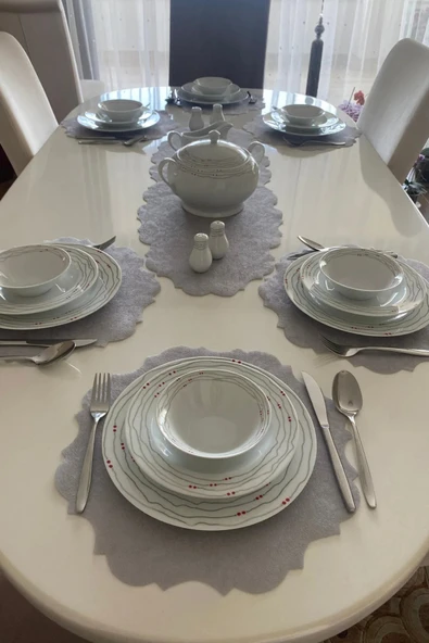 Setekshome Modern Kesim Amerikan Servis ve Runner 8 Adet