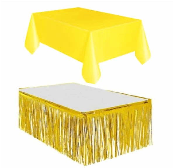 SARI MASA ÖRTÜSÜ, GOLD MASA ETEĞİ ürün görseli 1