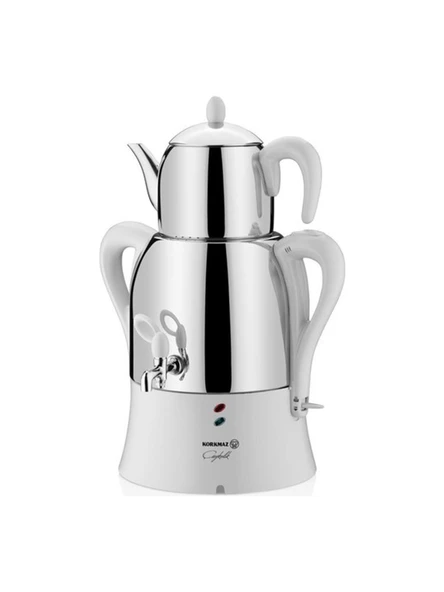 Korkmaz A341-13 Çaykolik Krem 2000 W Çelik Semaver