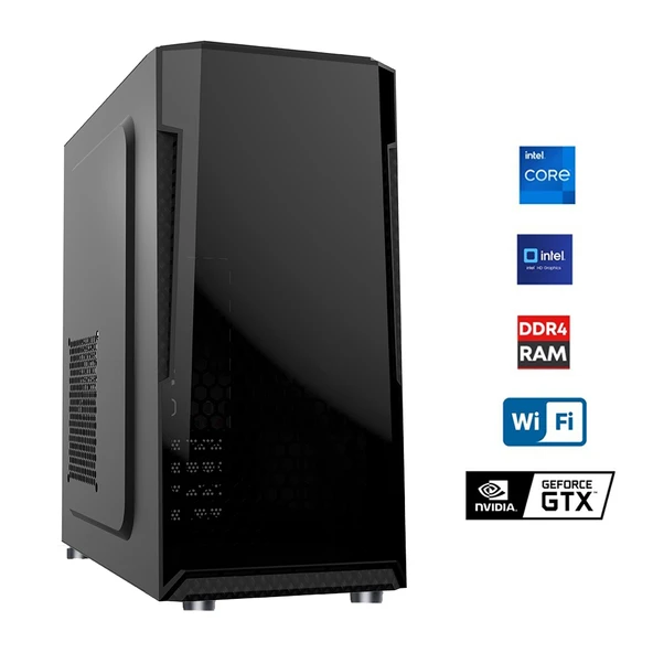Turbox Tx6286 i5 11400F 16GB DDR4 Ram 256GB SSD 4GB GTX750 Ti Masaüstü Ofis Hazır Sistem