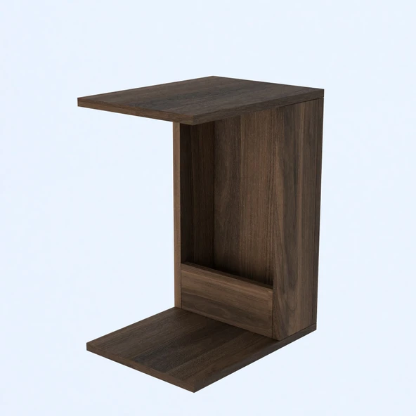 Damla Yan Sehpa Ceviz - Resim 4