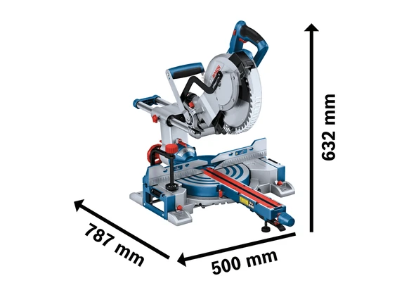 BOSCH GCM 18V-254 D Akülü Kızaklı Gönye Kesme Makinası 254 mm (Akü ve Şarj Aleti Hariç) - 3