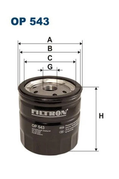 Op543 Yag Filtresi ( Ford : Connect 1.8tdci 02- Transit 15 92-00 1059924 4m5q6714ba (wa562278)