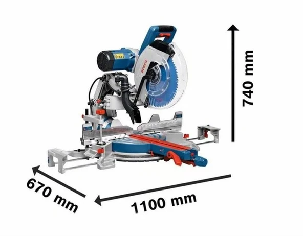BOSCH GCM 12 GDL Kızaklı Gönye Kesme Makinası - 4