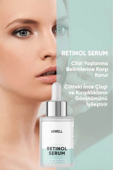 AXWELL Kırışıklık Karşıtı, Onarıcı ve Aydınlatıcı Retinol Serum - 6 AXWELL Kırışıklık Karşıtı, Onarıcı ve Aydınlatıcı Retinol Serum - 5