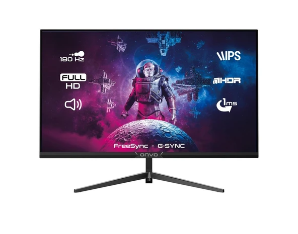Onvo 32" OV32MNT301GQ 32 Fast IPS 180 HZ 1ms 2K QHD Freesync - Multimedya G Sync Pivot Oyun Monitörü