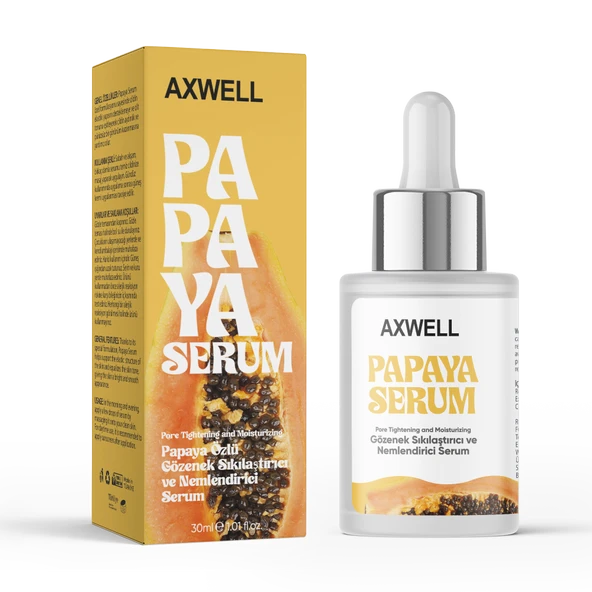 AXWELL Papaya Özlü Gözenek Sıkılaştırıcı & Nemlendirici & Aydınlatıcı Cilt Serumu - 3