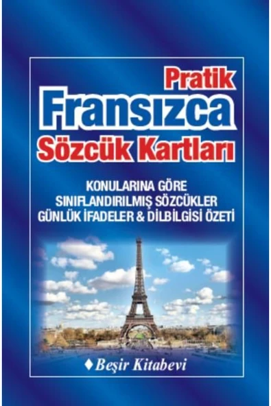 BEŞİR KİTABEVİ Beşir Pratik Fransızca Sözcük Kartları