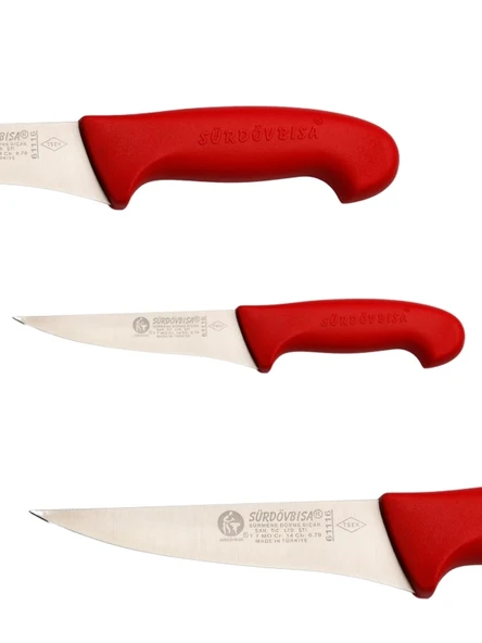 Sürdövbisa F61116 PLASTİK Pimsiz Sap Kasap Bıçağı - Resim 2