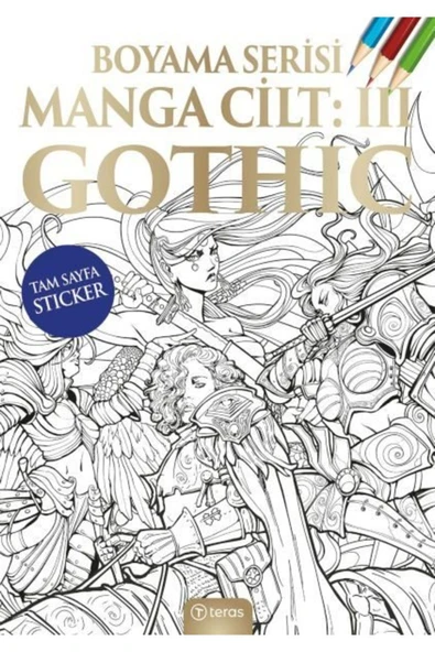 TERAS KİTAP Manga Boyama Cilt III: Gothic