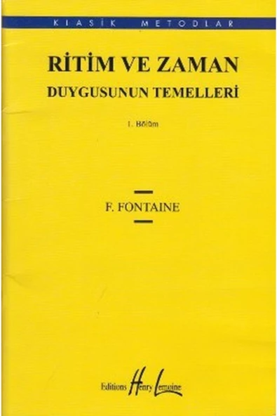PORTE MÜZİK YAYINLARI Ritim Ve Zaman Duygusunun Temelleri - 1