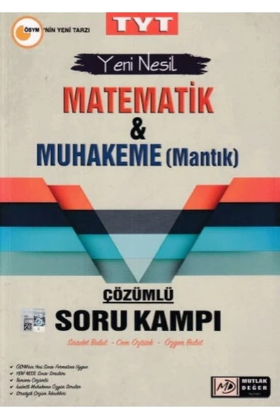 MUTLAK DEĞER YAYINLARI Mutlak Değer Tyt Matematik & Muhakeme Çözümlü Soru Kampı (yeni)