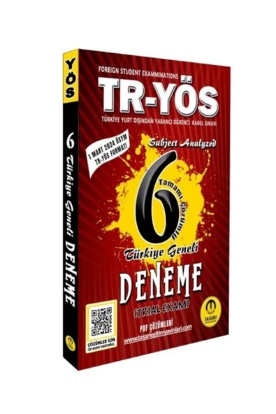 TASARI YAYINLARI Tasarı Tr-Yös 6 Türkiye Geneli Deneme-Son Format