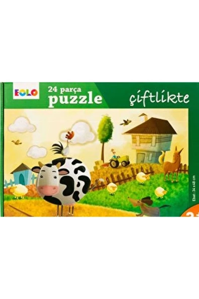EOLO Yer Puzzle-24 Parça Puzzle - Çiftlikte