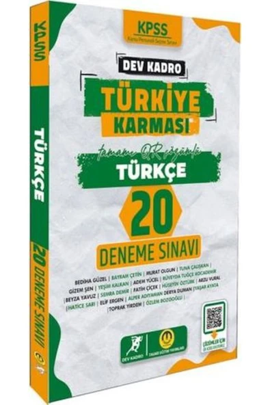 TASARI AKADEMİ YAYINLARI Tasarı Yayınları Kpss Türkiye Karması Türkçe 20 Deneme