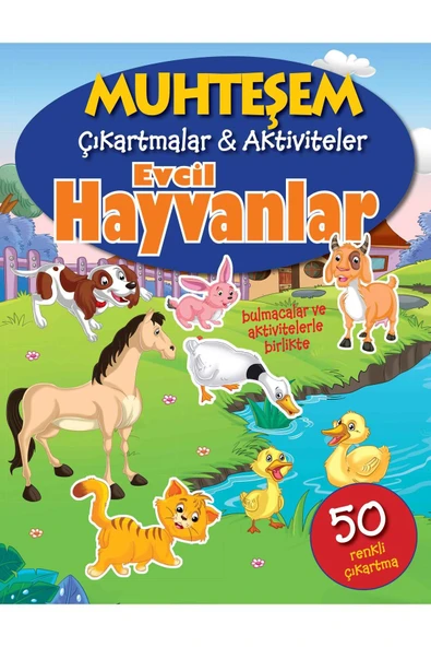 PARILTI YAYINLARI Muhteşem Çıkartmalar ve Aktiviteler - Evcil Hayvanlar