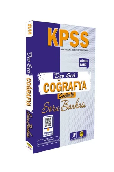 TASARI AKADEMİ YAYINLARI Tasarı Yayınları KPSS Dev Seri Coğrafya Soru Bankası