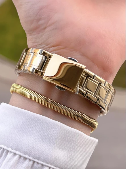 Ferrucci Çelik Kordon 2 Yıl Garantili Yeni Sezon 30 Mt Suya Dayanıklı Kadın Kol Saati BFC.14215.06 - Resim 3