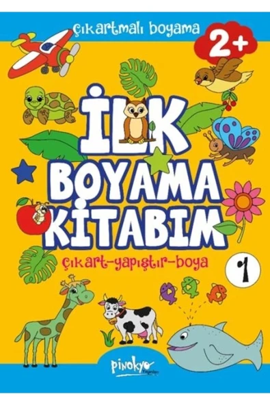 PİNOKYO YAYINLARI Çıkartmalı Ilk Boyama Kitabım 2 Yaş-1