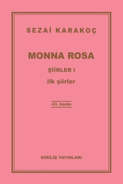 DİRİLİŞ YAYINLARI Şiirler 1 Monna Rosa