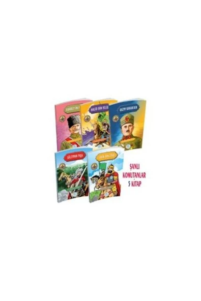 KARMA KİTAPLAR Şanlı Komutanlar İz Bırakanlar Serisi 5 Kitap Set