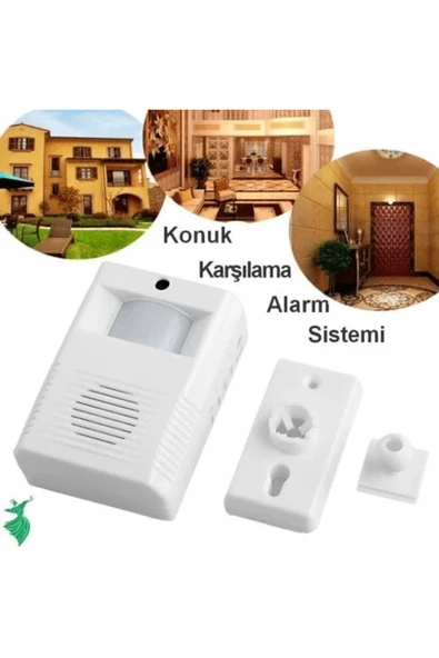 KUZGUN TİCARET Kablosuz Hareket Sensörlü Konuk Karşılama Kapı Alarm Sistemi Seti Kuzgun Ticaret