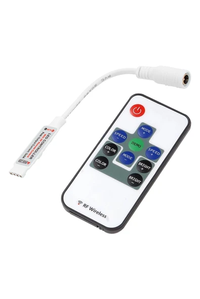 KUZGUN TİCARET 5 VOLT - 24 VOLT MİNİ KUMANDALI RGB KONTROL DEVRESİ (4767) - Kuzgun Ticaret