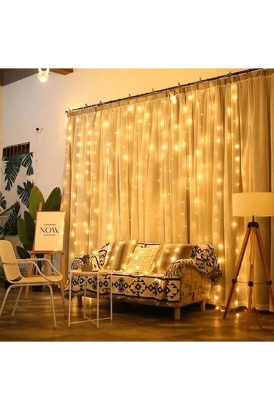 KUZGUN TİCARET 2x2 Metre 320 Led 8 Fonskiyonlu Dekoratif Led Günışığı Perde Kuzgun Ticaret