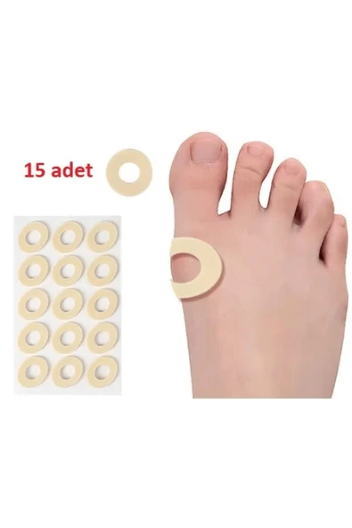 KUZGUN TİCARET Pratik Ayak Nokta Pedi Sünger Yastık 15 Li Kuzgun Ticaret