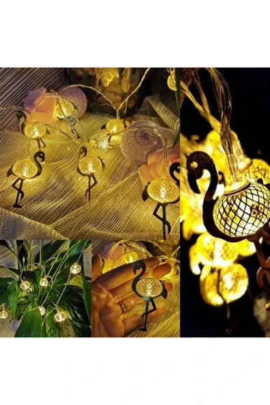 KUZGUN TİCARET 2 Metre Pilli İnce Tel Led Işık Zinciri Parti Aydınlatma Kuzgun Ticaret