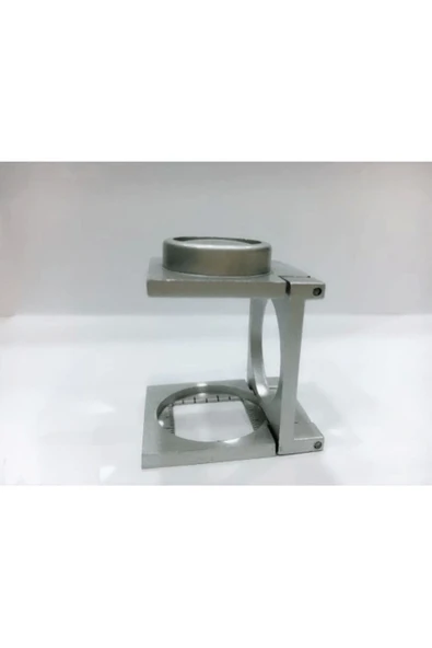 KUZGUN TİCARET -20 Mm Büyüteç Lup Dokumacı Büyüteci Full Çelik Katlanabilir Th9007a Kuzgun Ticaret