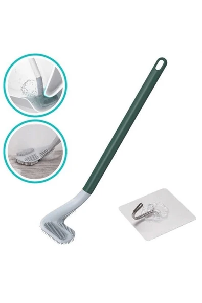 KUZGUN TİCARET Golf Tasarımlı Silikon Wc Klozet Mutfak Temizlik Fırçası Kanca Hediyeli Kuzgun Ticaret