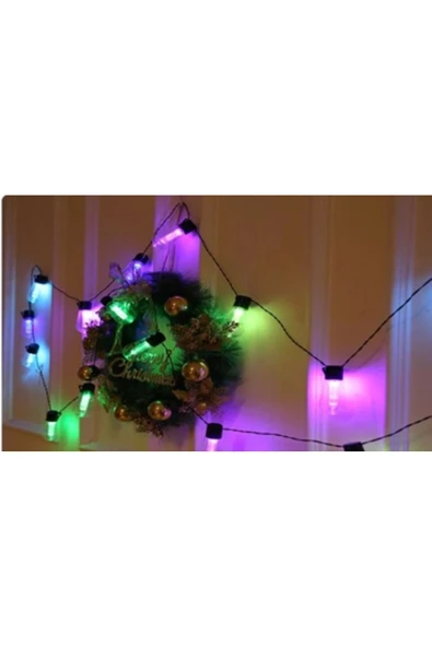 KUZGUN TİCARET 4.5m 10 Led Rgb Solar Mz3-006 - Kuzgun Ticaret