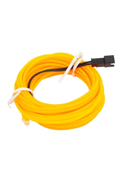KUZGUN TİCARET NEON SARI 5 METRE İP AYDINLATMA 5 V USB ADAPTÖRLÜ (4767) - Kuzgun Ticaret