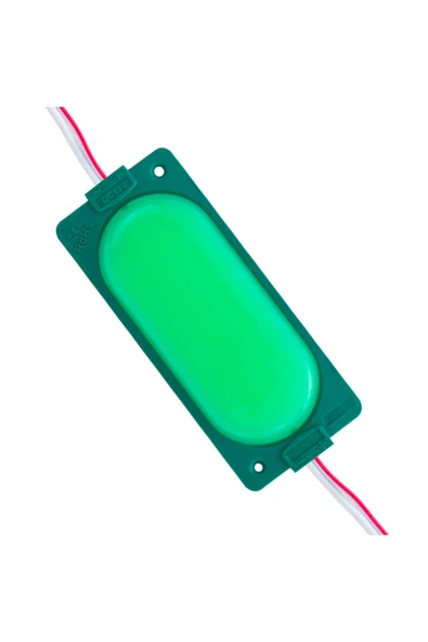 KUZGUN TİCARET COB MODÜL LED 12V 3W YEŞİL 85 X 35MM IP65 220-240LM 140 DERECE (4767) - Kuzgun Ticaret