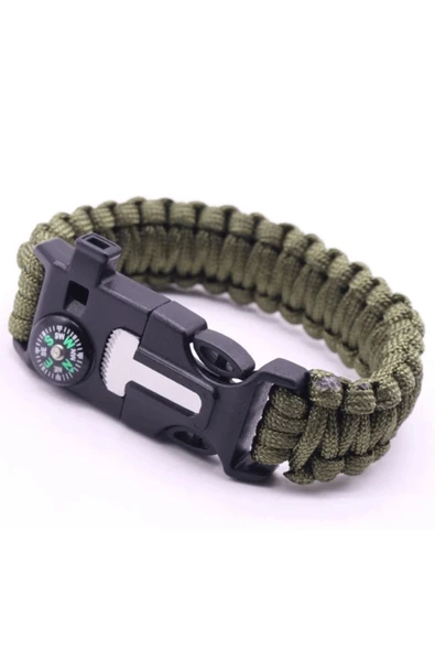 KUZGUN TİCARET Pratik Survival Kamp Bileklik Düdük Çok Amaçlı Kuzgun Ticaret