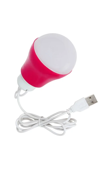 KUZGUN TİCARET 5 VOLT - 5 WATT 1 METRE USB KABLOLU BEYAZ LED AMPUL (4767) - Kuzgun Ticaret