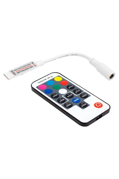 KUZGUN TİCARET LED RGB KONTROL DEVRESİ 12 VOLT RF KÜÇÜK MODÜLLÜ UZAK MESAFE ALGILAMALI (4767) - Kuzgun Ticaret