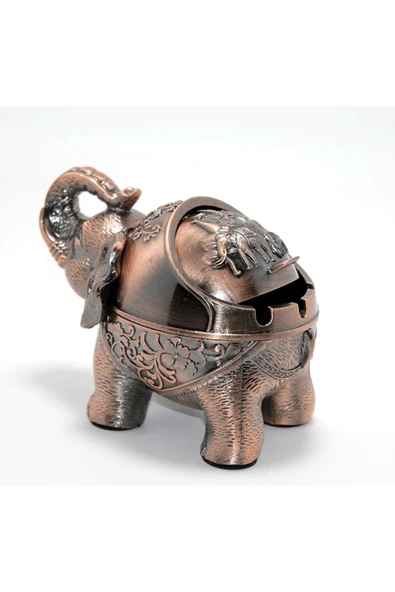 KUZGUN TİCARET Metal Fil Figürlü Küllük Alk1656 - Kuzgun Ticaret